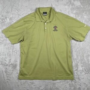 Nike Golf Dri-FIT Polo Shirt Inlet Watch Yacht Club Green Mens Large